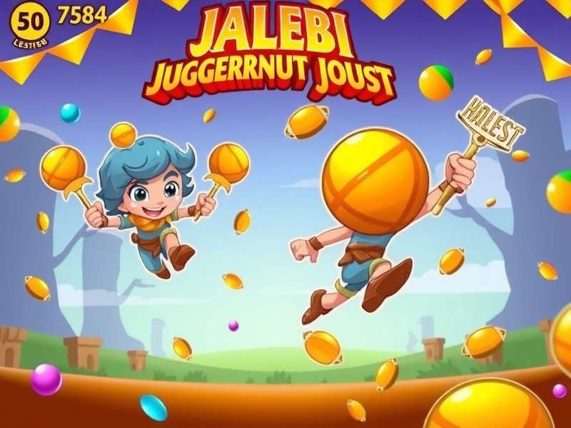 Jalebi Juggernaut Joust Gameplay Screenshot - Sweet-Themed Action Battles